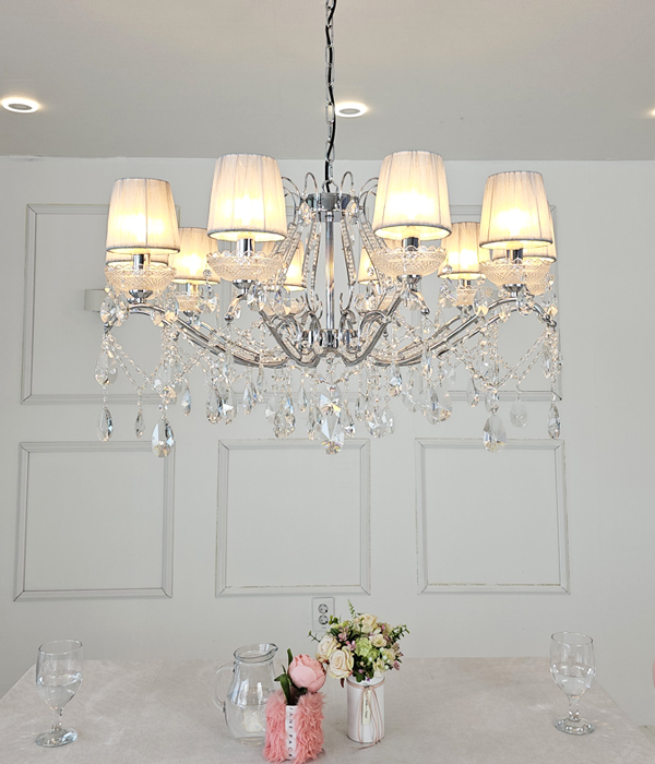 오베르 갓 10등(900파이 크롬/골드) 크리스탈샹들리에 샹들리제